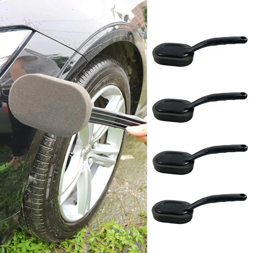 

40%HOTCar Vehicle Wheel Tire Long Handle Sponge Brush Cleaning Waxing Polishing Tool