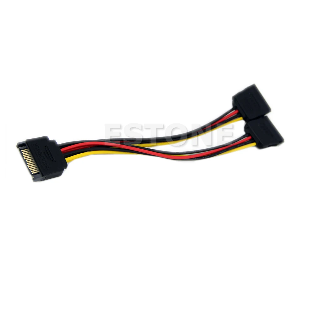 

2021 New 20cm SATA Power T/Y Splitter Extension Cable Adapter 01#