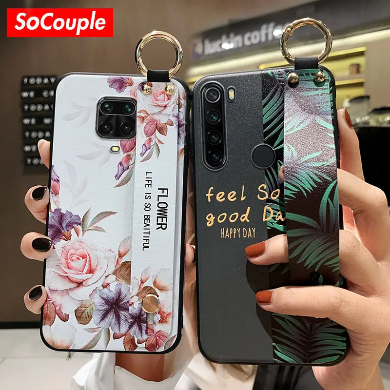 Чехол SoCouple с ремешком на запястье для Redmi Note 9 Pro 10 7 8 9S 10X чехол Xiaomi poco X3 A3 Lite 9t