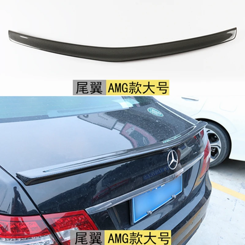 

Mercedes W212 Car Styling Carbon Fiber Replacement Spoiler For Benz E Class W212 New Style 2010+ Rear Trunk Tail Spoiler Wing