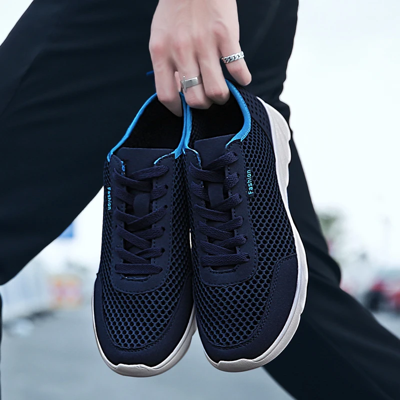 High Quality Men Tennis Shoes Trainer Breathable Men Sneakers Lightweight Non-slip Male Shoes Black gray Zapatillas Hombre