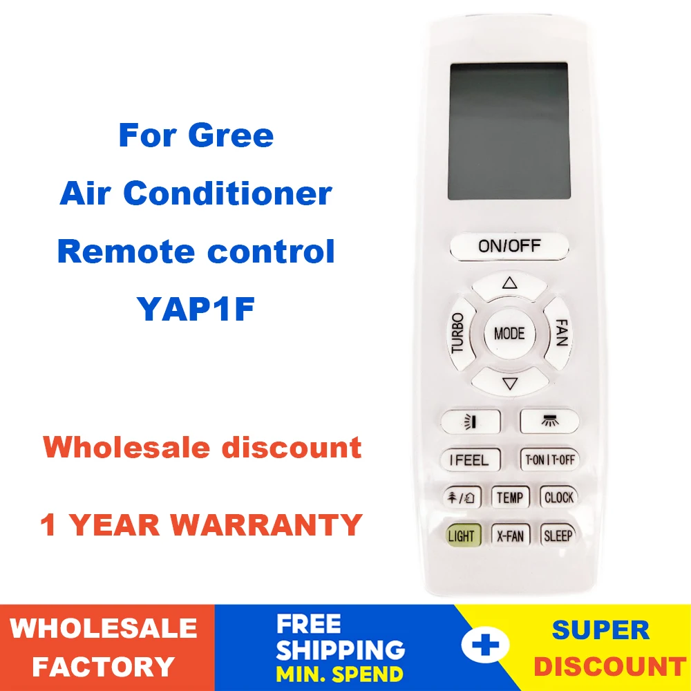 Telecomando del condizionatore d'aria YAP1F per Gree AC condizionatore IR remoto controller Fernbedienung