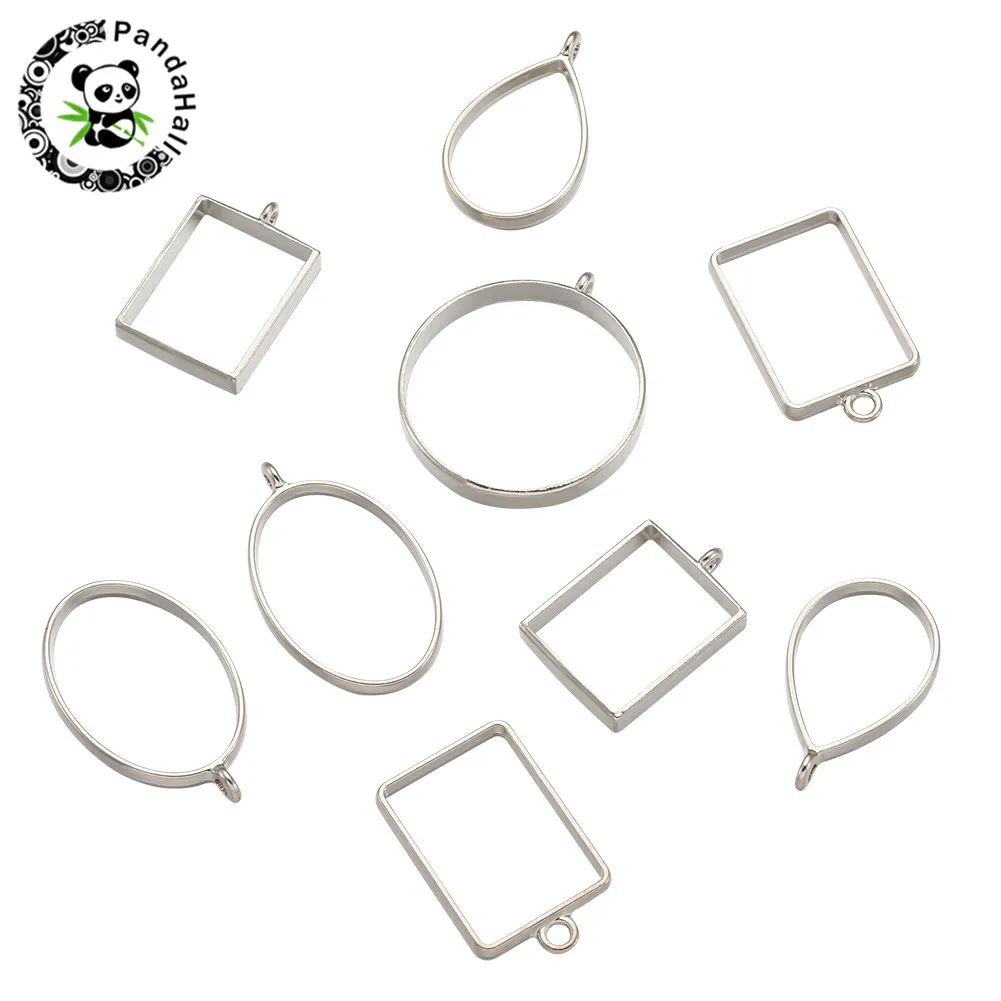 Сплав открытая спина ободок Большие Подвески для DIY эпоксидная смола