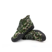 outdoors wear resisting non slip military mens casual shoes high top sneakers rubber unisex labor shoes camouflage sneakers