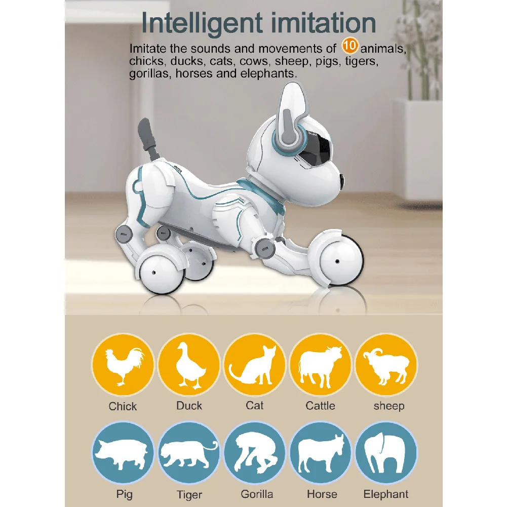 Голосовые команды RC собака с дистанционным управлением умное программирование