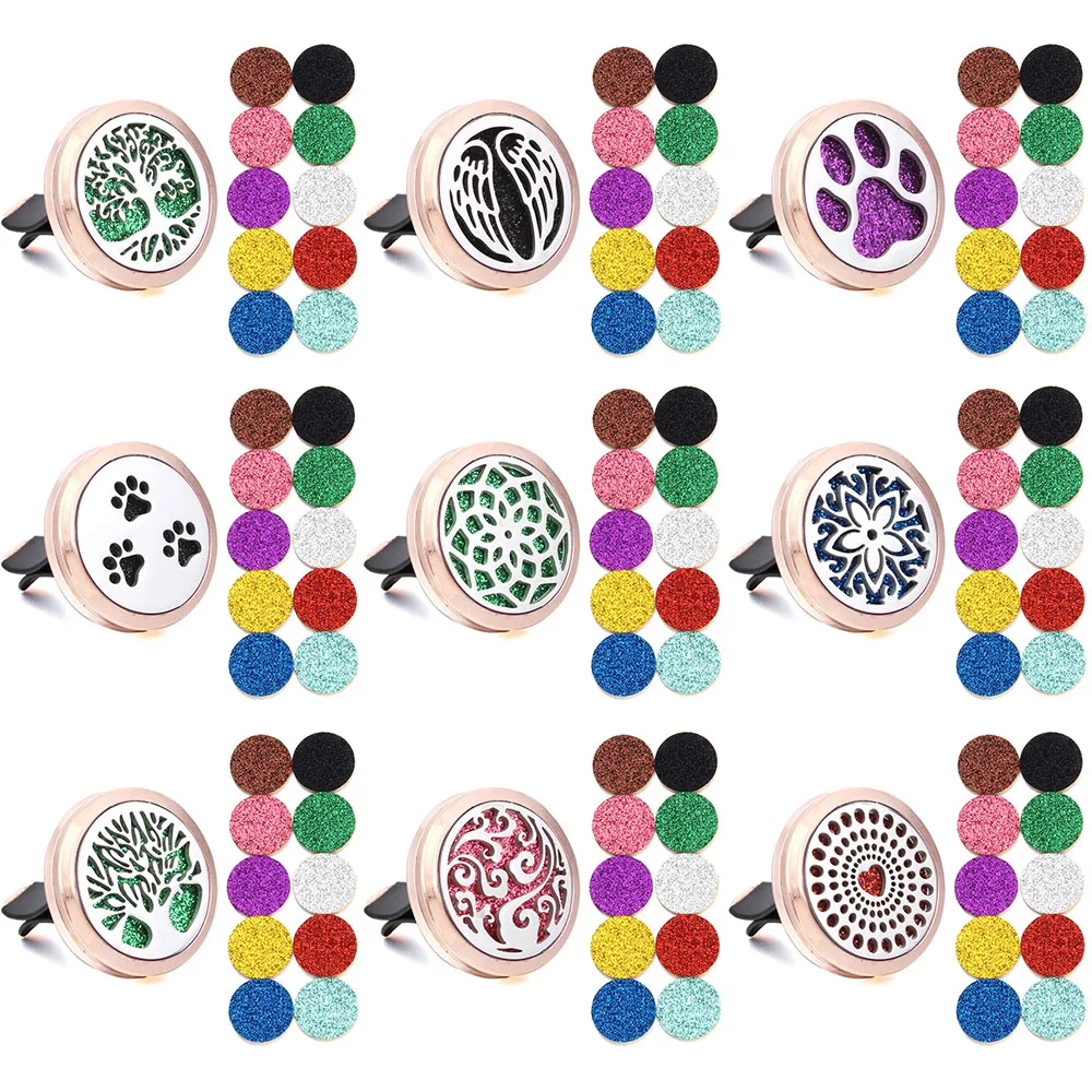 Новый ароматерапия розовое золото диффузор для эфирных масел медальон ювелирные