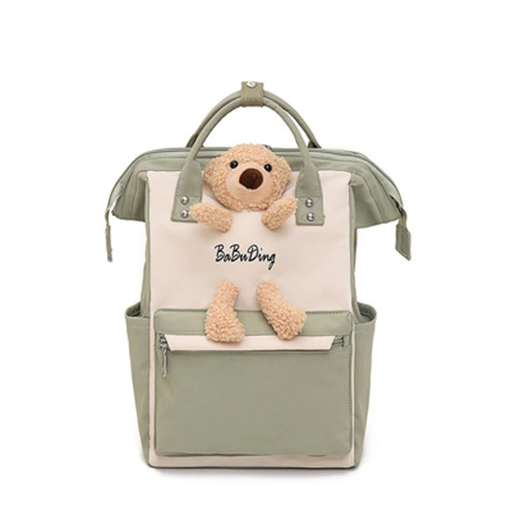 

Cartoon Bear Diaper Backpack Large Capacity Mummy Bag For Nappies Maternity Baby Backpack For Travel Dropshipping Korean Style