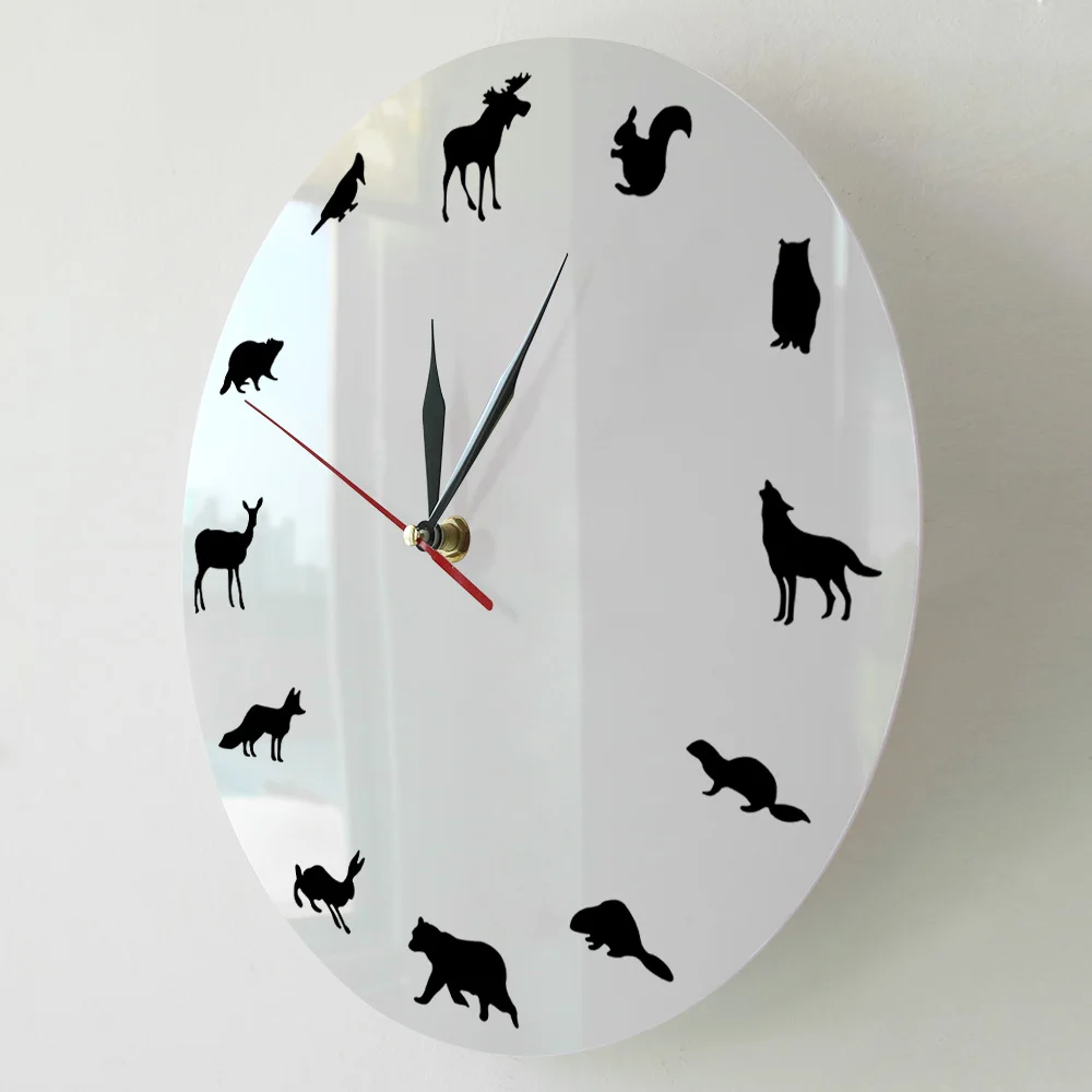 Сафари животные настенные часы леса приключения Дикая жизнь аниамл ручная