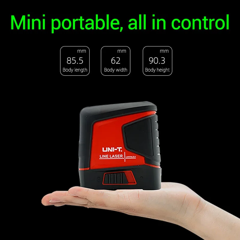 

UNI-T Green 2 Lines Laser Level 3D Mini Vertical And Horizontal Line Self Leveling Indoor Outdoor Laser Leveler New LM570LD-II