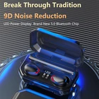 Новые наушники Bluetooth 5,1 TWS, беспроводные наушники с микрофоном, светодиодный дисплей, игровые гарнитуры, стерео музыкальные наушники, водонепроницаемые