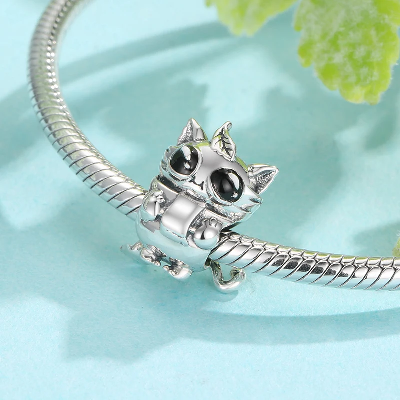 

Original Trend Cute Animal 925 Sterling Silver Charm Elf in the forest Beads Fit Charms Bracelet DIY Jewelry Making Accessories