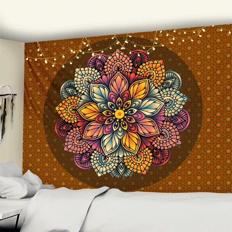 Elephant Mandala Tapestry Wall Hanging Indian Psychedelic Witchcraft Tapiz Hippie Bedroom Room Home Decor images - 6