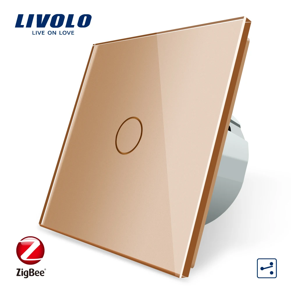 

Livolo ZigBee Smart Wifi , () 1 Gang 2Way , Google Home,Alexa C701SZ