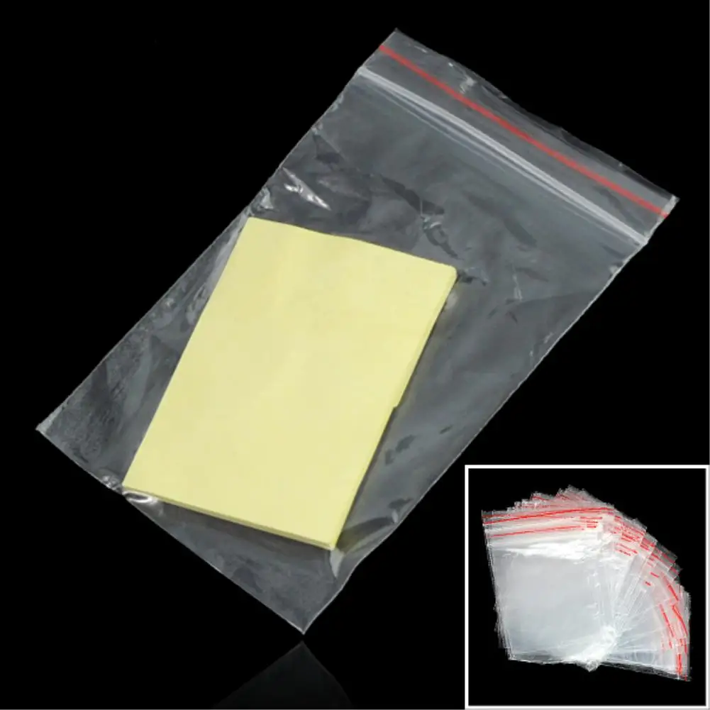 

2018 Wholesale Big Promotion 100pcs/lot Small Clear Plastic Poly Zip Resealable Packing Storage Bag 6x9cm
