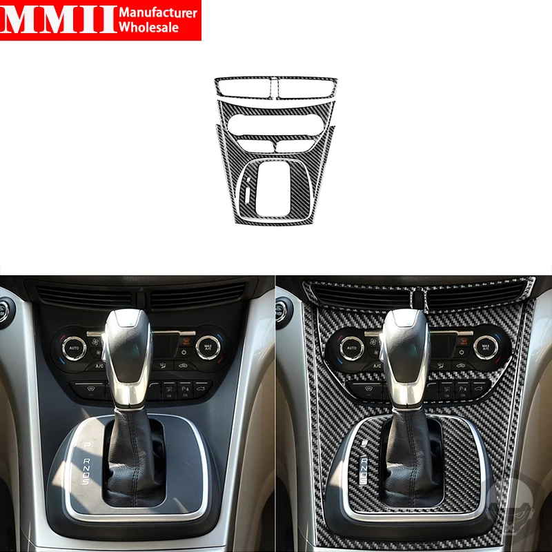

Для Ford Escape/Kuga 2013-2016 передача из настоящего углеродного волокна для автомобиля + кондиционер + наклейки с центральным отверстием