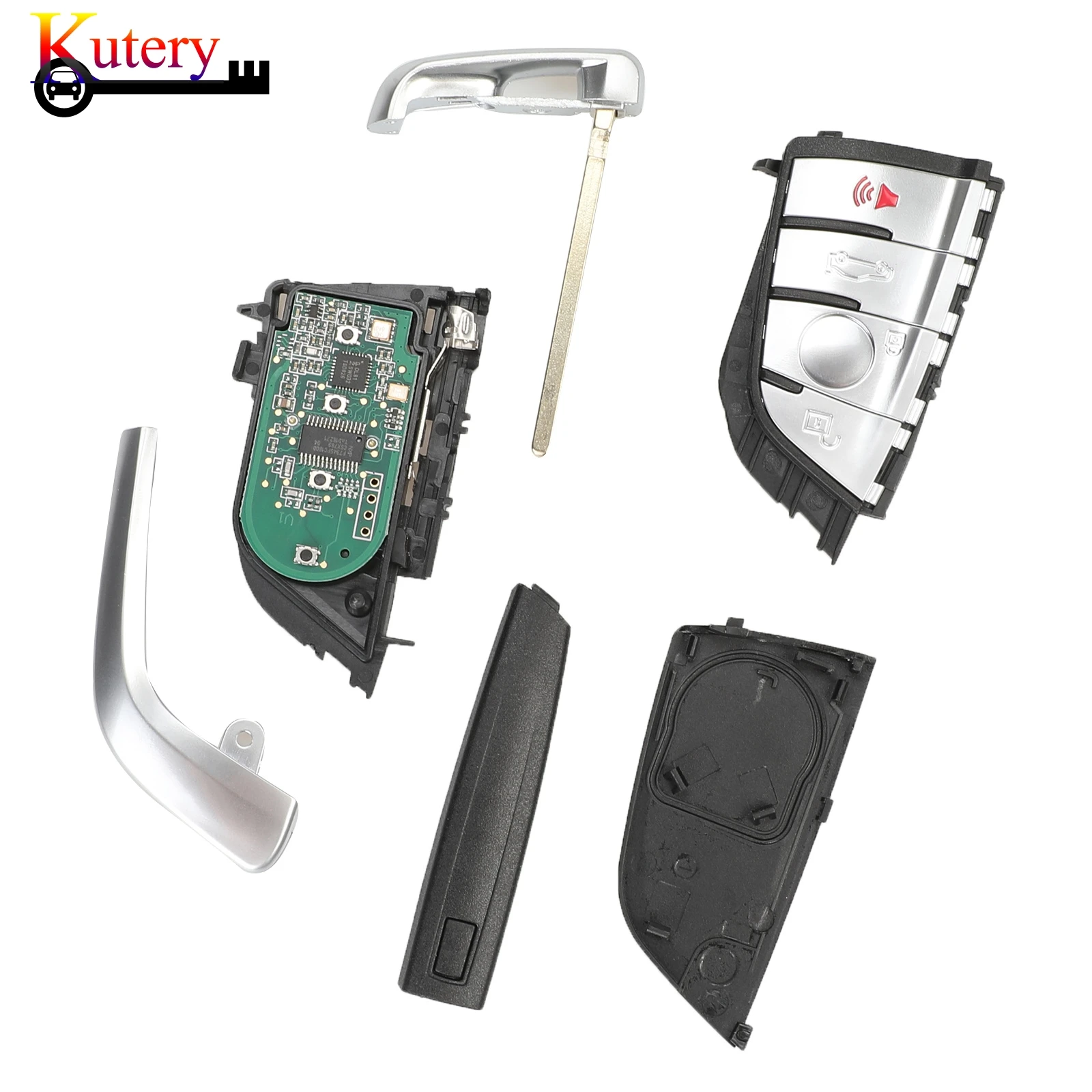 

Kutery Remote Smart Key Fob For BMW 1-7 Series X1 X3 X5 X6 F Chassis CAS4+ FEM 2011-2017 4 Buttons 315/434/868Mhz Chip PCF7953P