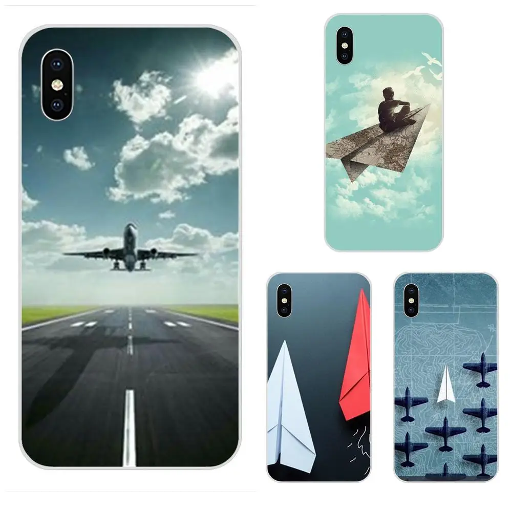 ТПУ чехол Мобильный простой сон бумажный самолет для huawei P7 P8 P9 P10 P20 P30 Lite Mini Plus Pro Y9