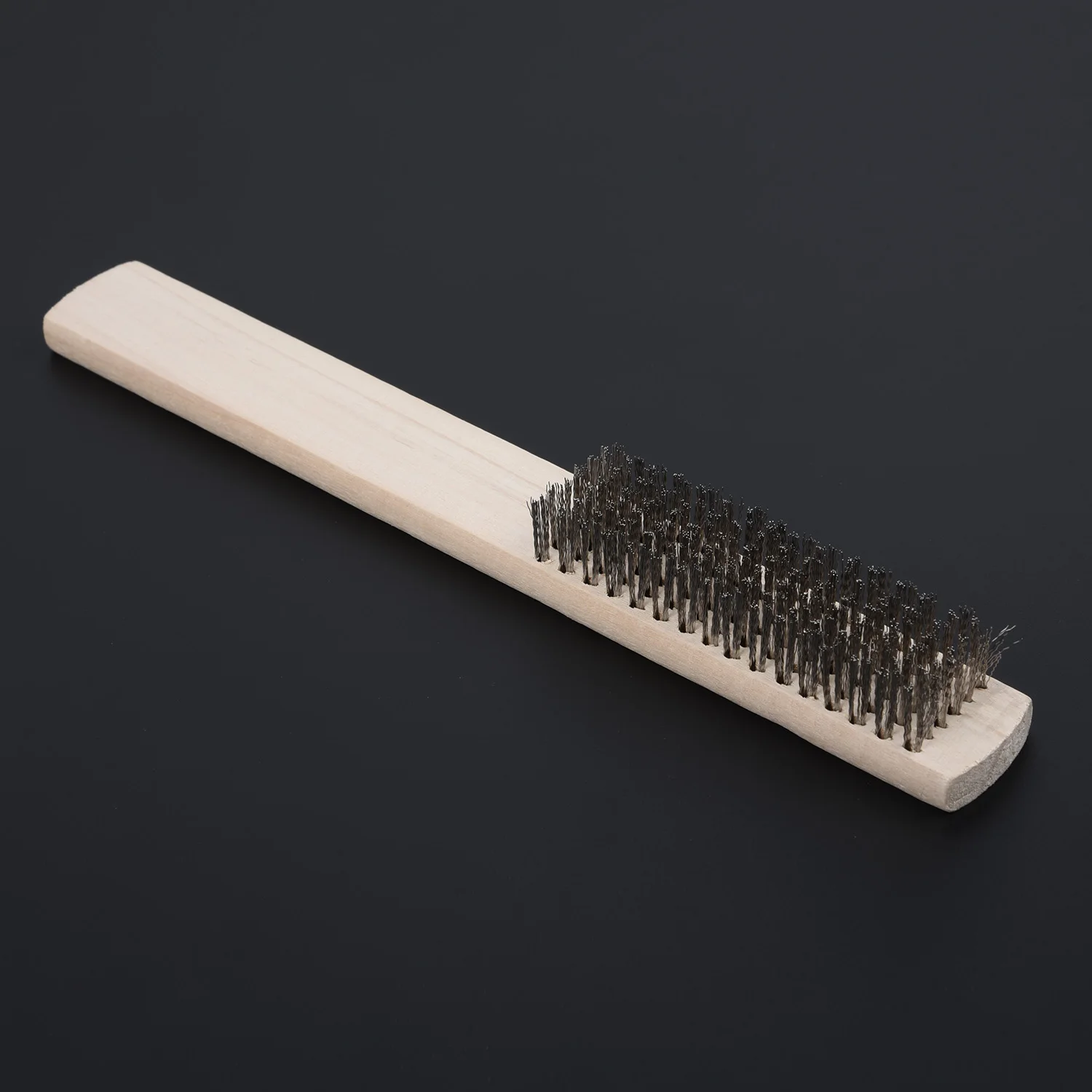 

Stainless Steel Copper Wire Brass Briste Wood Handle Wire Scratch Brush 208mm