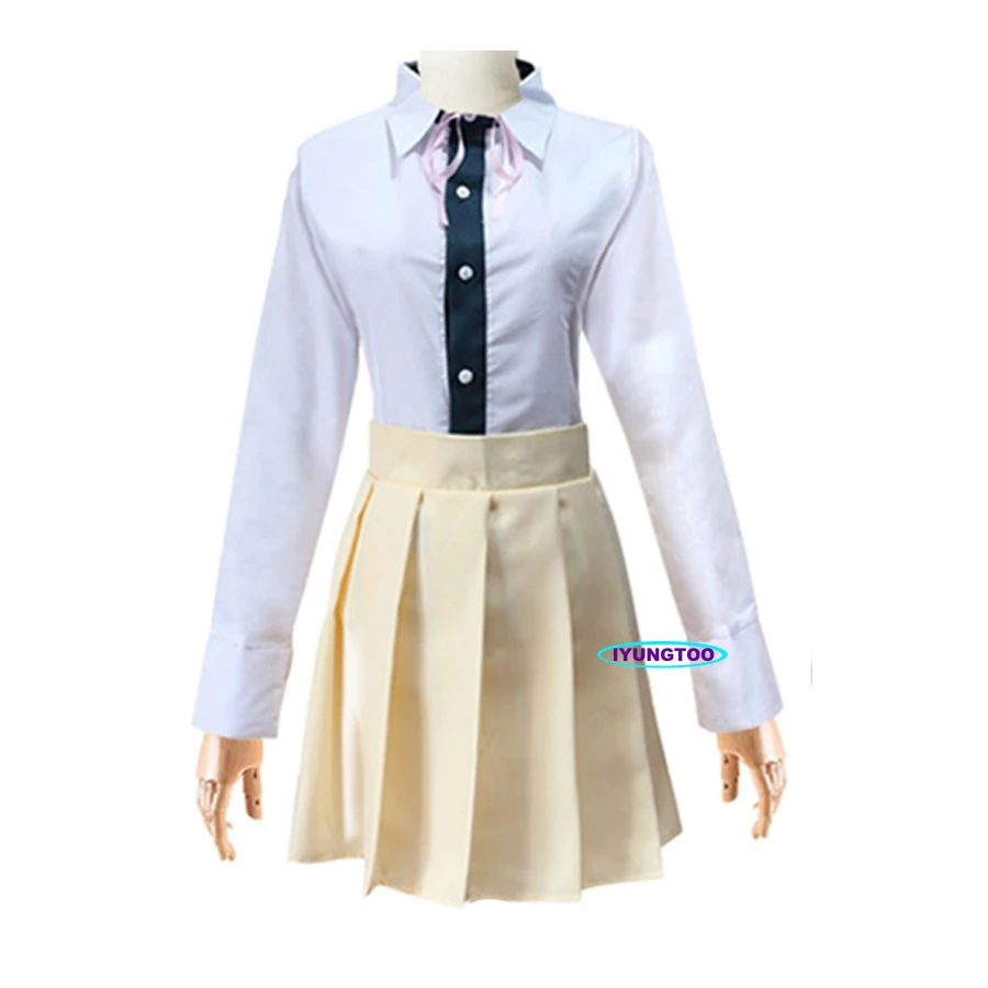 Аниме Косплей DanganRonpa 2 Костюмы Chiaki Nanami школьная форма костюмы куртка рубашка юбка