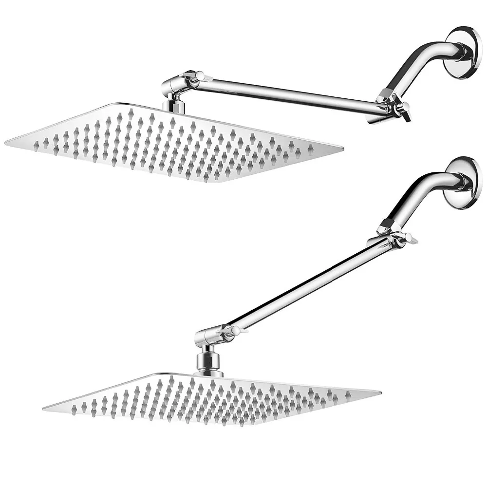 Бесплатная доставка квадратный Нержавеющая сталь дождевая Лейка для душа из