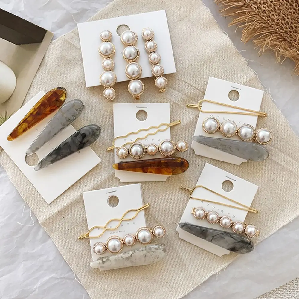 1 компл. Модная заколка для волос в Корейском стиле металлическая Золотая