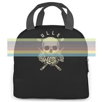 sullen roses black tattooed apparel brand women men portable insulated lunch bag adult