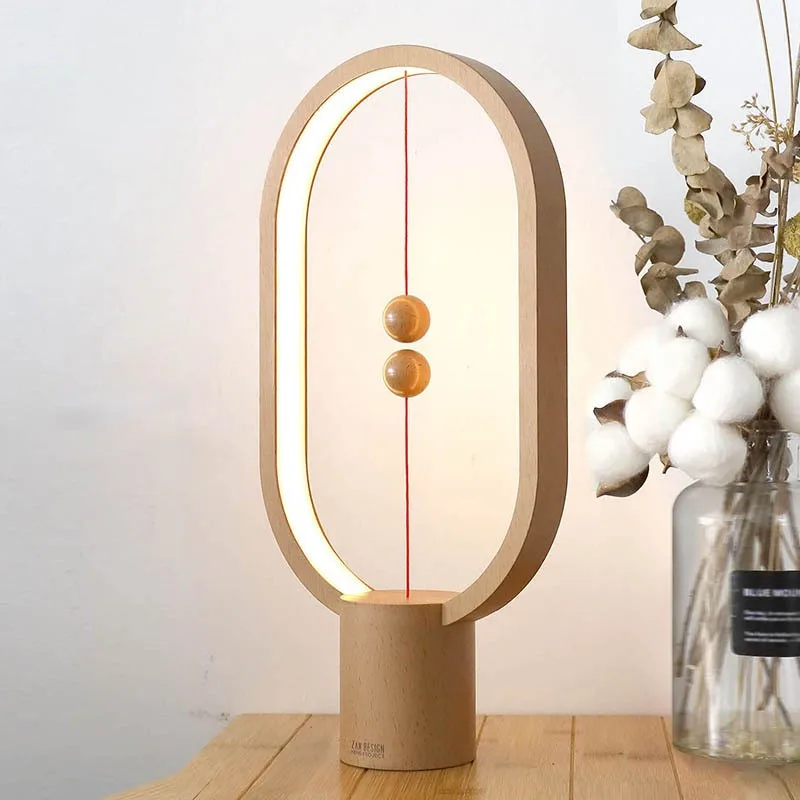 Beli Kreatif Magnetic Keseimbangan Lampu Malam Kamar Tidur Meja Pesan Lampu Usb Lampu Baca Cahaya Buku Samping Tempat Tidur Hadiah