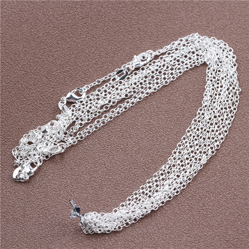 Ожерелье цепочка для женщин и мужчин 5 шт./лот со змеиным плетением бусинами в