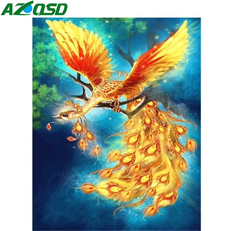 AZQSD алмазная вышивка Феникс мозаика животное крестиком рукоделие картина