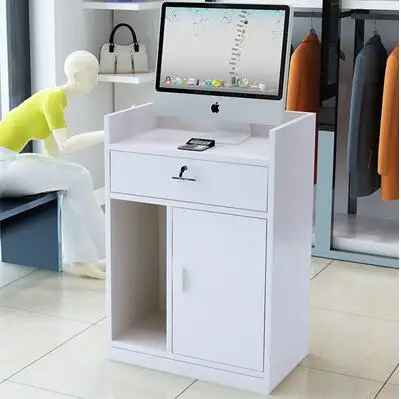 

Simple small cashier counter, clothing store, supermarket, hotel front desk, computer bar counter
