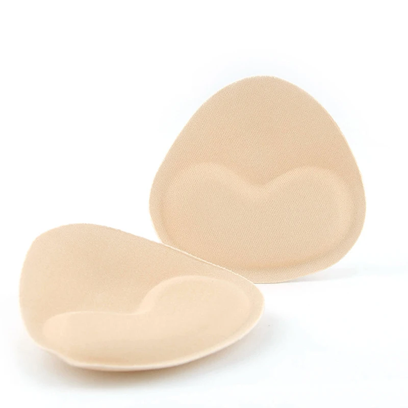 1 Pair Sponge Inserts In Bra Padded for Breast Push Up Fill Brassiere Breast Patch Pads Replaceable Bra Enhancers