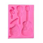 Музыкальные инструменты ручной работы, форма для гитары из смолы, брелок в форме скрипки подвеска, форма для литья эпоксидной смолы, инструменты для изготовления ювелирных изделий