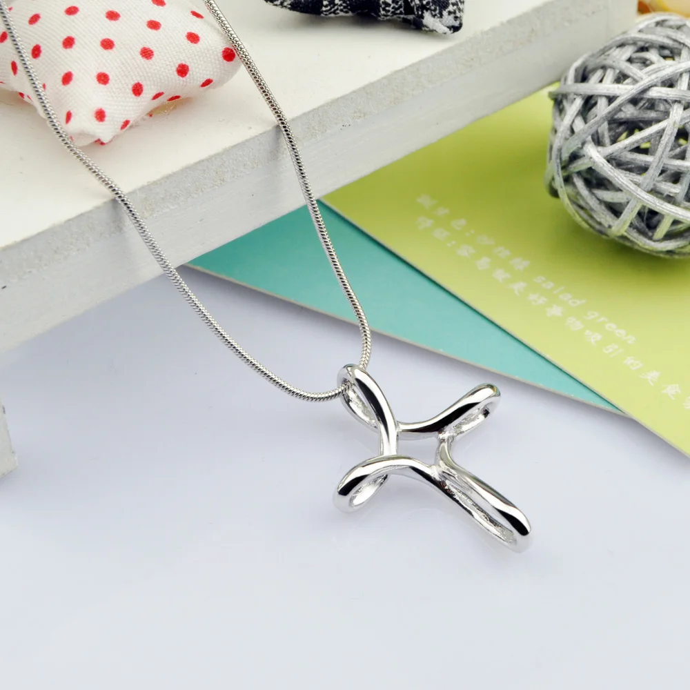 Индивидуальная подвеска в виде полого Креста ожерелье для мужчин и женщин