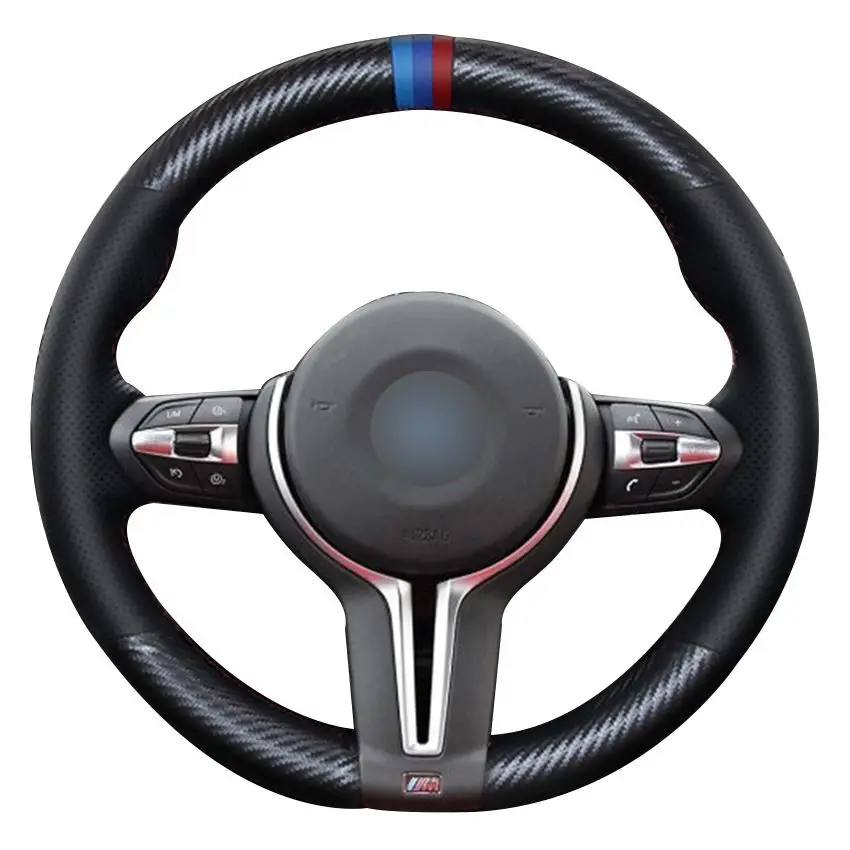 Оплетка рулевого колеса из углеродного волокна для BMW F87 M2 F80 M3 F82 M4 M5 F12 F13 M6 F85 X5 M F86 X6