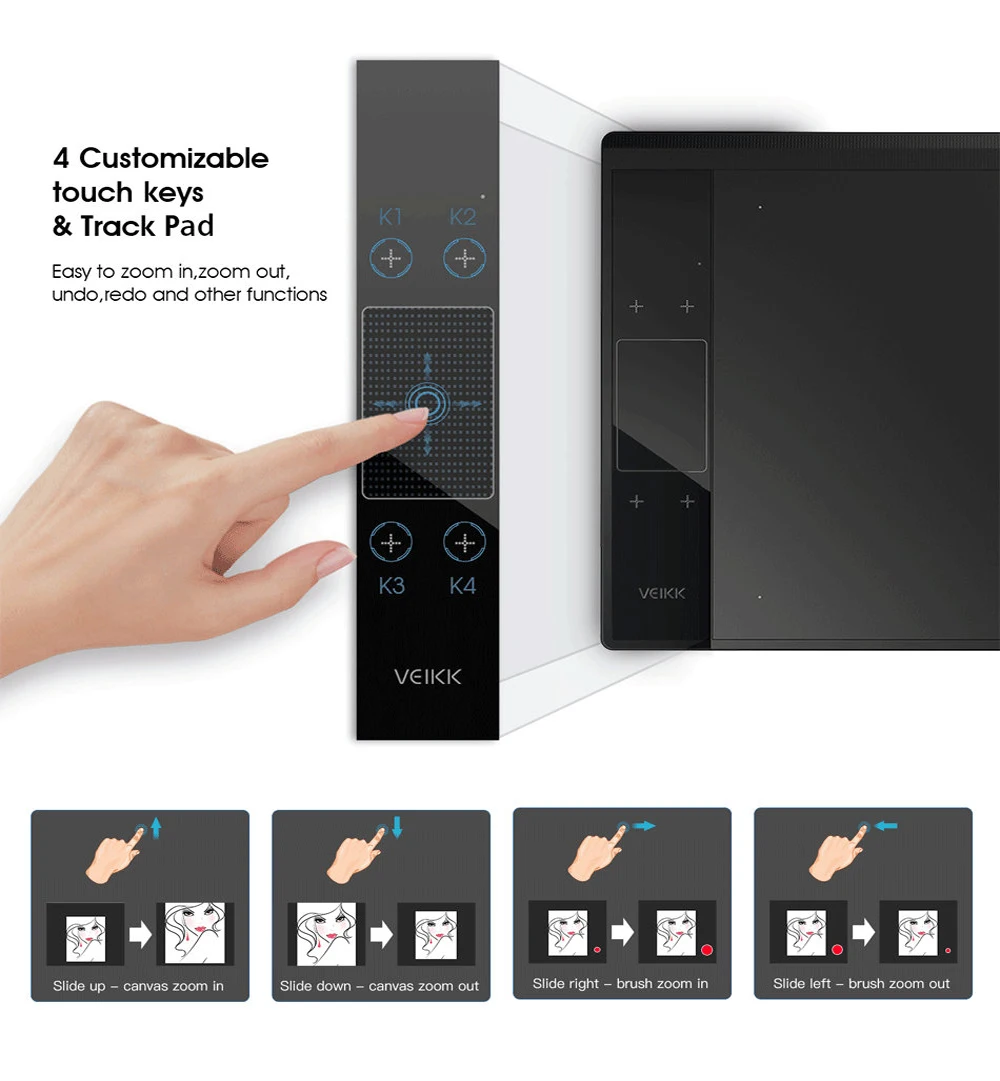 

Anime Graphic Tablet for Drawing & Playing OSU 10*6 Inches 5080DPI 250PPS Digital Pen Tablet with 8192 Levels Battery-Free Pen