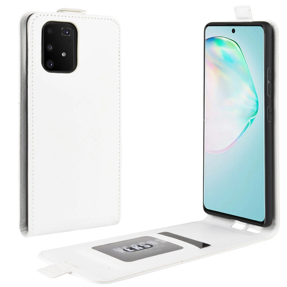 Вертикальный кожаный чехол-книжка для Samsung Galaxy A91 M80s S10 Lite чехол-кобура сотового