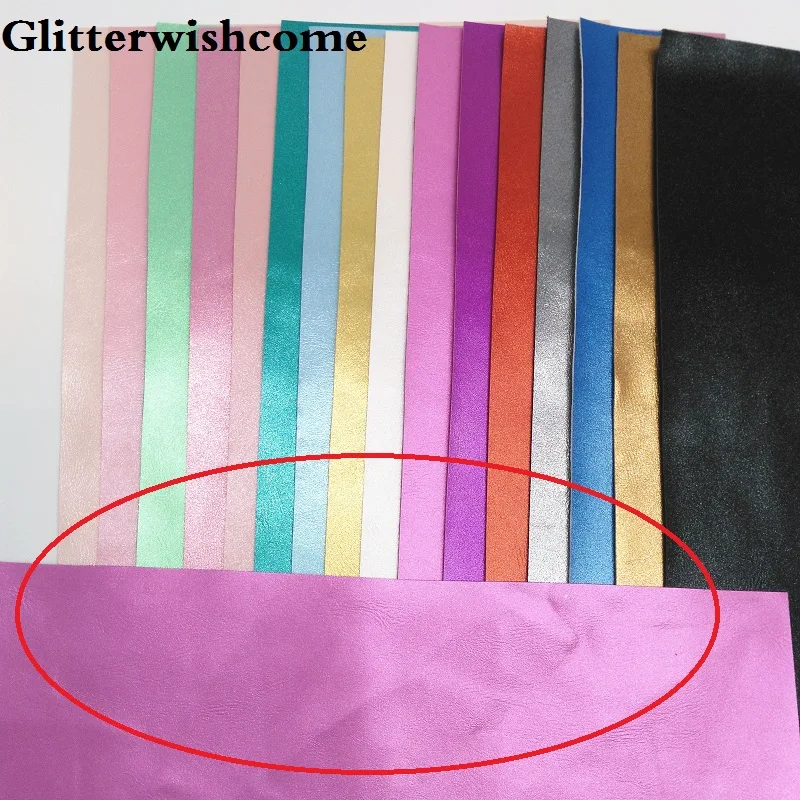 Ткань Glitterwishcome 21x29 см Размер A4 винил для бантов ткань из металлической кожи листы