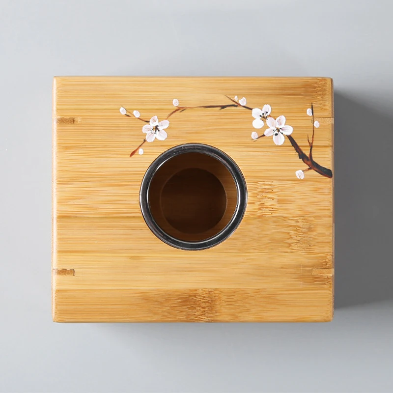 Бамбуковый подогреватель для чая подсвечник с подогревом термостат в японском