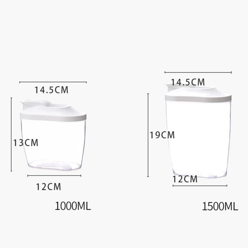 Контейнер для хранения еды набор кухонных зерен коробка прозрачная герметичная