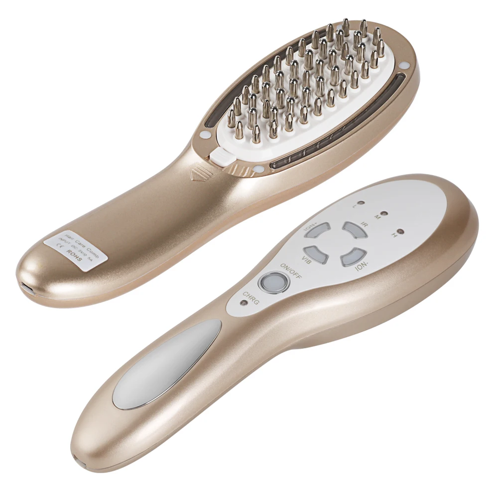 Перезаряжаемый светодиодный фотоновый гребень для роста волос 4 в 1