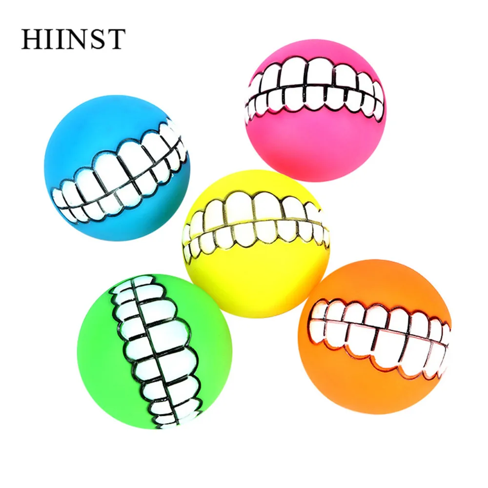 Детские шарики для собак HIINST игрушки чистки зубов с мультипликационным принтом