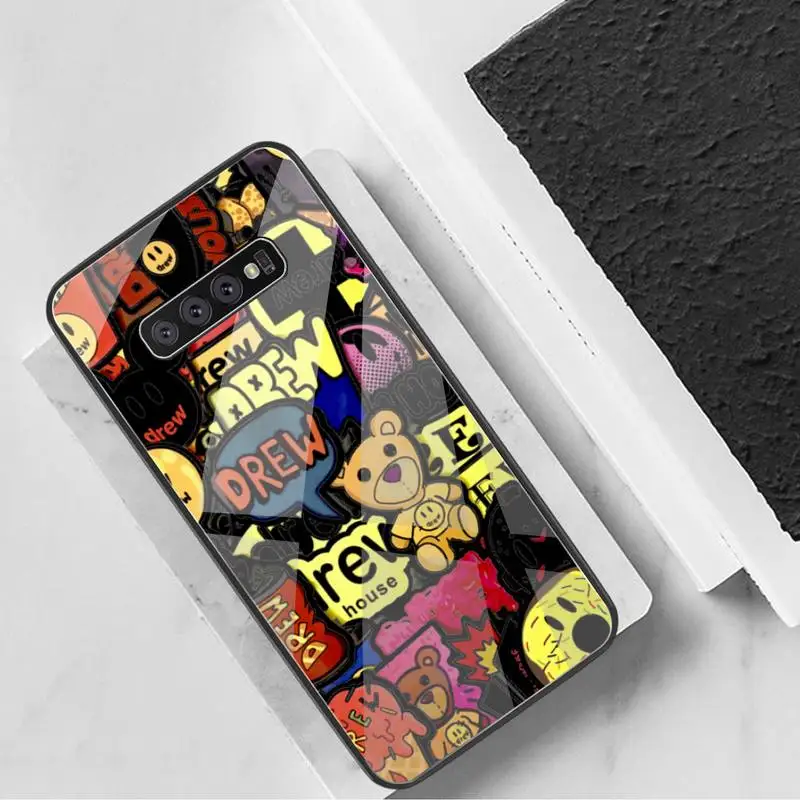 

Dabieshu Justin Bieber Drew House TPU Soft Phone Case Tempered Glass For Samsung S20 Plus S7 S8 S9 S10 Plus Note 8 9 10 Plus