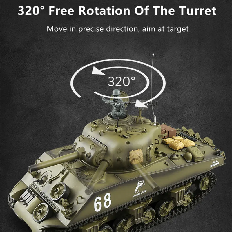 Умный программируемый автоматический демо-Танк RC 360 градусов на месте