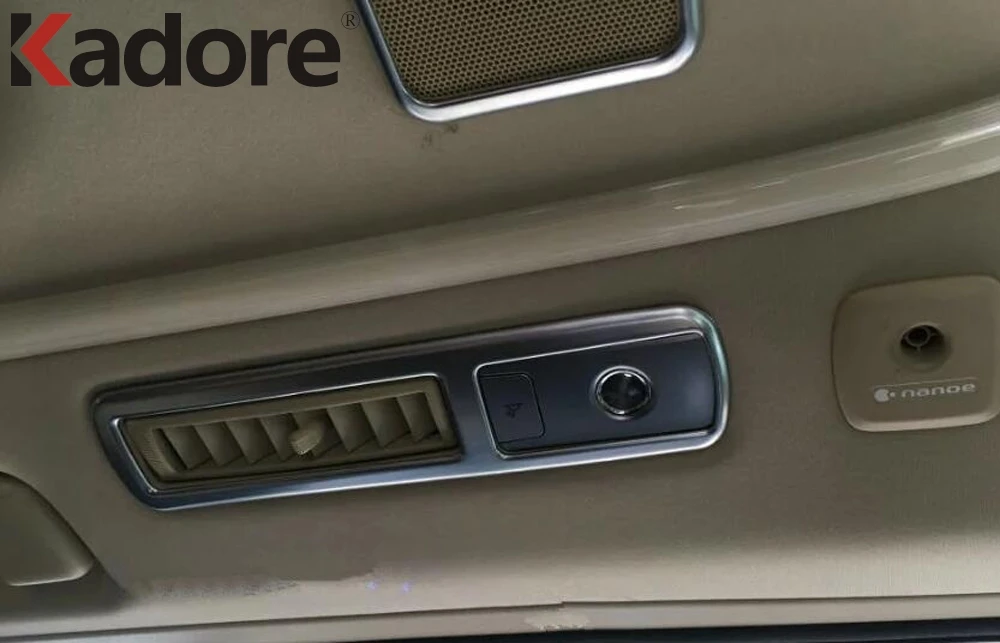 Для Toyota Alphard Vellfire 2016 2017 2018 углеродное волокно интерьер автомобиля крыша