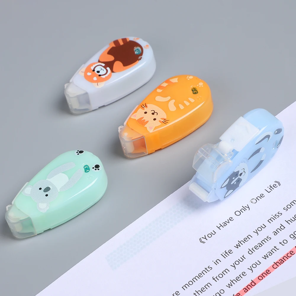 

JIANWU, 1 шт., милый корректирующий клей kokuyo limit, кавайное животное, большой вместимости, двусторонний клей, школьные принадлежности, Канцтовары