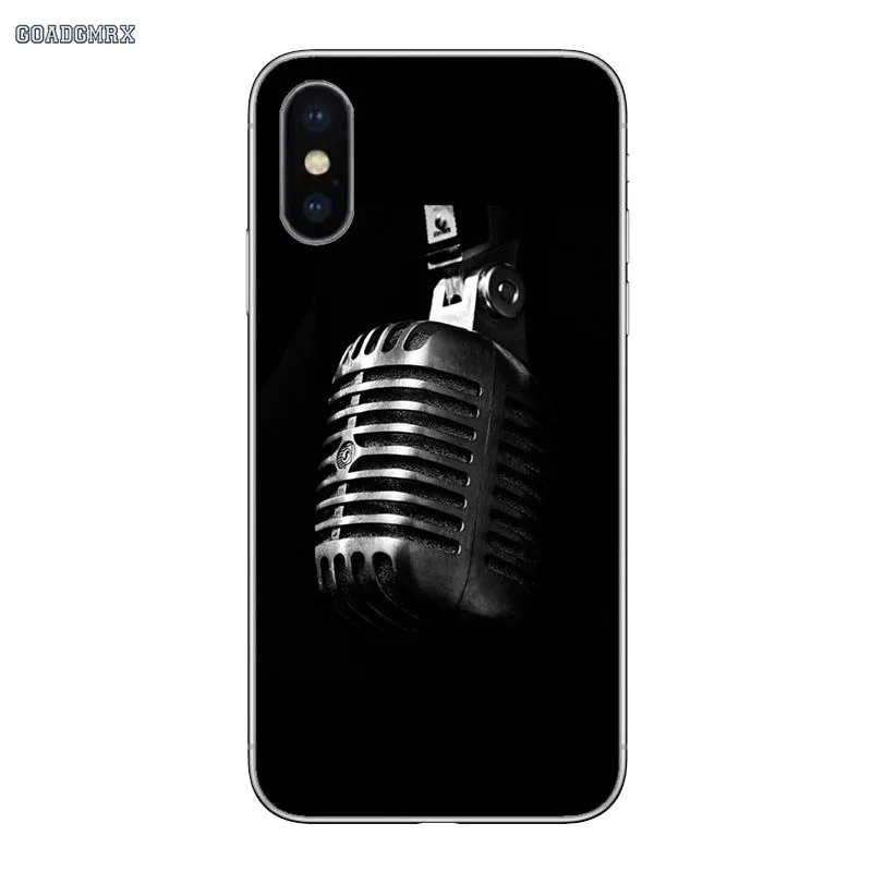 Музыкальная студия mi crophone прозрачный чехол для Xiaomi Redmi Note 2 3 4 5 5A 6 7 8 Pro Lite 9 SE 5S 5X 6X