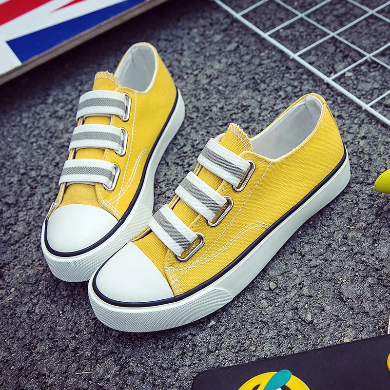 Кроссовки женские холщовые дышащие универсальные плоская Вулканизированная