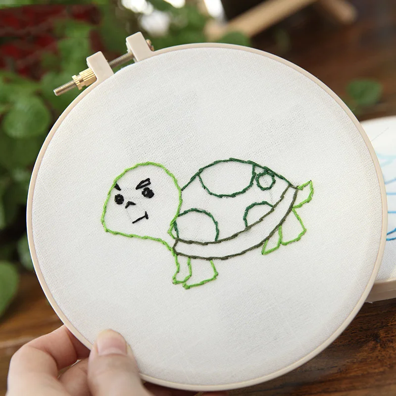 1 шт. мультфильм DIY ленты вышивка для начинающих наборы рукоделия крестом