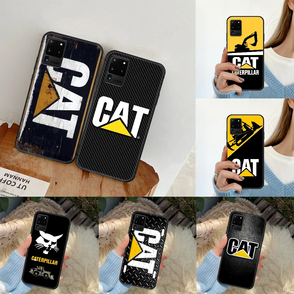 

C-Caterpillars Truck Phone Case For Samsung Galaxy S 6 7 8 9 10 E 20 UITRA FE 21 Edge Note 8 9 10 Plus black Etui Trend Cover