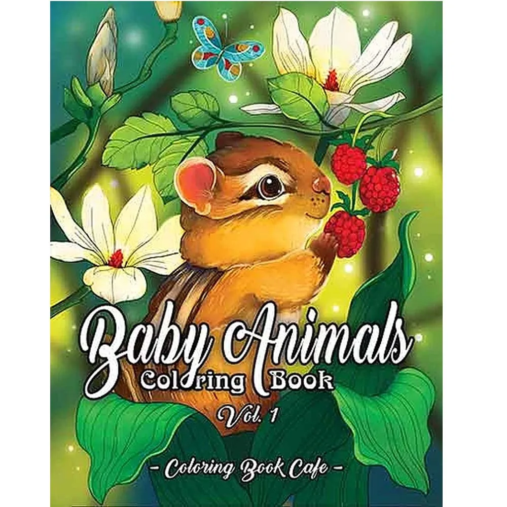 Animais do Bebê Livro para Colorir: Livro para Colorir Adulto com Animais da Floresta Bonitos e Adoráveis do Bebê para Relaxar Super um 25 Pag
